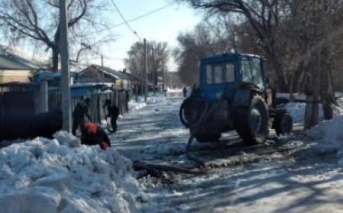 Водопроводную аварию на одной из улиц Караганды начнут устранять сегодня