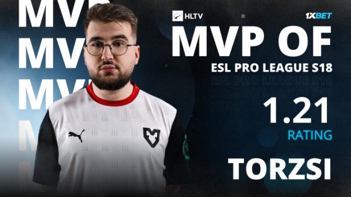 Torzsi стал лучшим игроком ESL Pro League Season 18