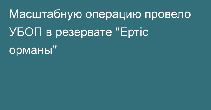 Масштабную операцию провело УБОП в резервате 