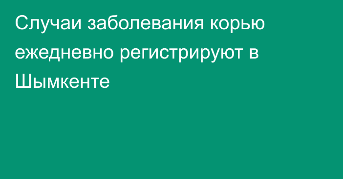 Случаи заболевания корью ежедневно регистрируют в Шымкенте