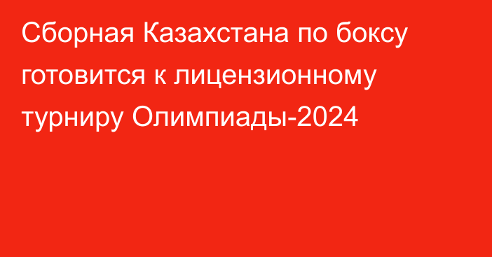 Сборная Казахстана по боксу готовится к лицензионному турниру Олимпиады-2024